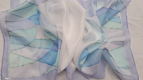 Vitrážové okno - šála 180 x 45