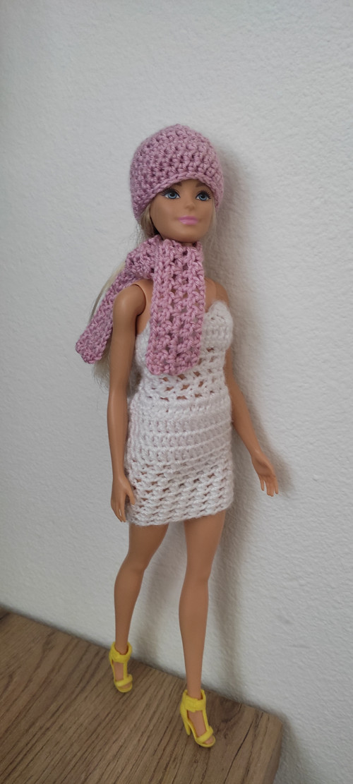 Čepice s šálou pro Barbie — foto 1