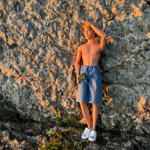 Ken - světle modré džínové kraťasy — foto 1