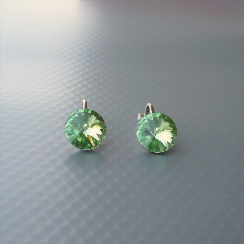 Swarovski Peridot a klipsy antialergické