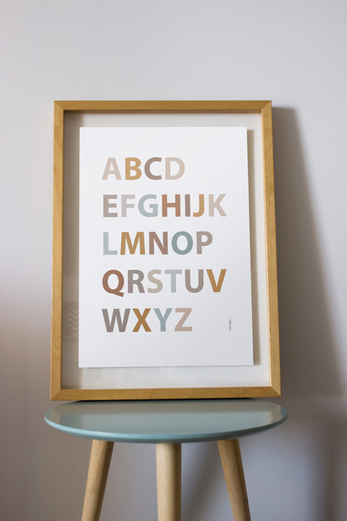A4 plakát - Hygge abeceda velká (PDF k tisku)