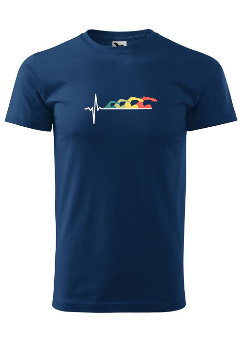 Pánské tričko "Swimming heartbeat (retro)"