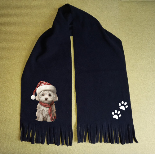 Maltézáček Dětská, Nebo Dámská Zimní Fleece Šála