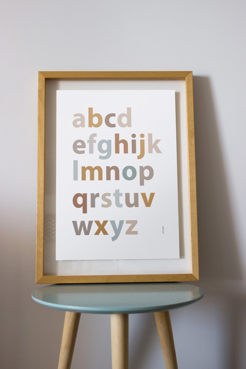 A4 plakát - Hygge abeceda malá (PDF k tisku)