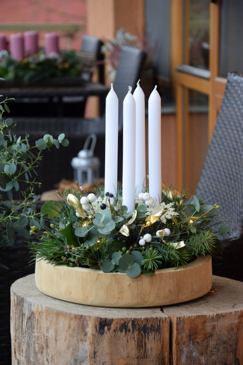 Adventní svícen Scandi Wood