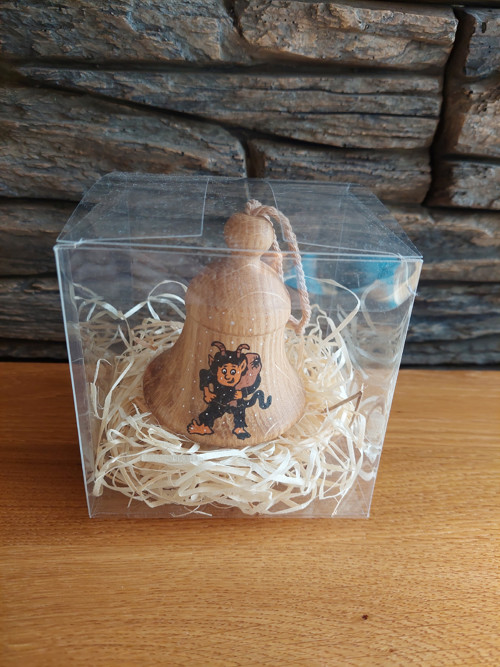 Dřevěný zvoneček - čertík — foto 1