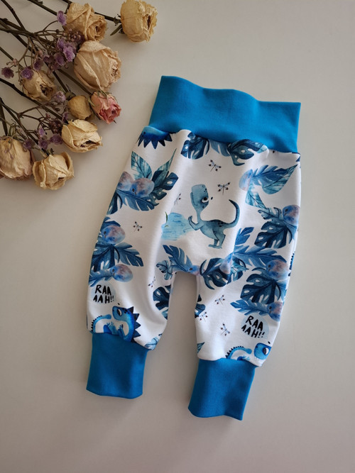 Dětské tepláčky baggy, vel. 74 Dinosauři