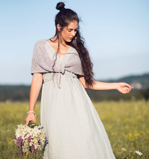 Pléd Elizabeth Bennet - světle šedý