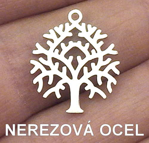 NEREZOVÁ OCEL - přívěsek strom
