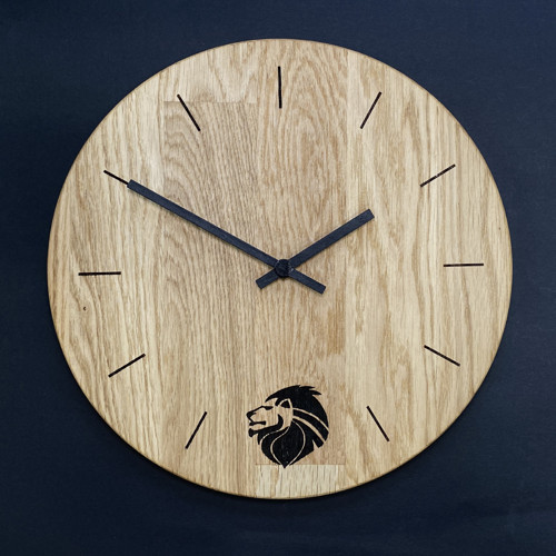 Dřevěné hodiny z Dubu 30cm