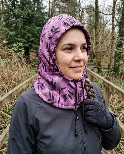 Kapuce s nákrčníkem v jednom - softshell