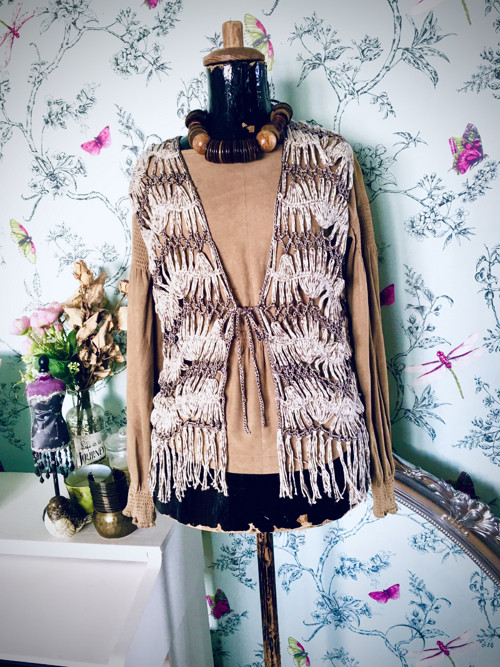 Vestička boho háčkovaná — foto 1