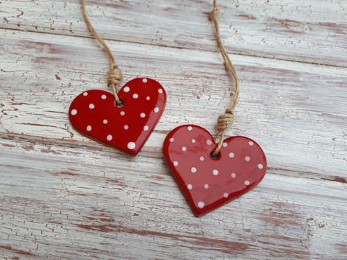 Červené puntíkaté