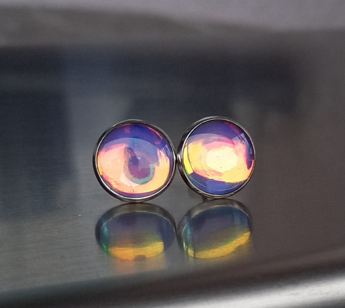 Lesklé růžovožluté 10 mm — foto 1