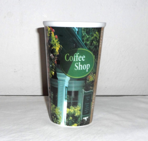 Porcelánový HRNEK bez úchopu • Coffee Shop