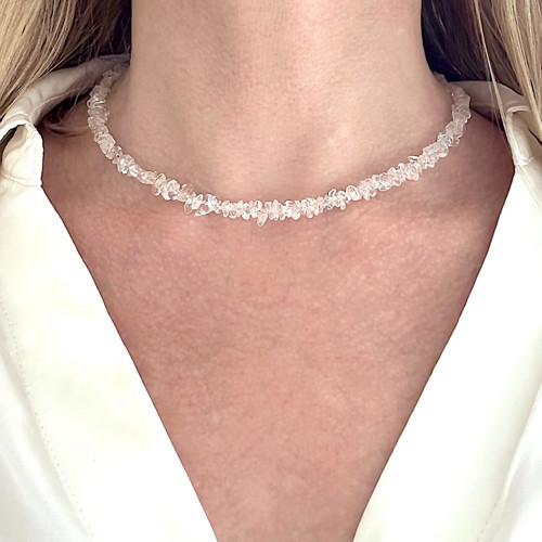 Náhrdelník choker křišťálový