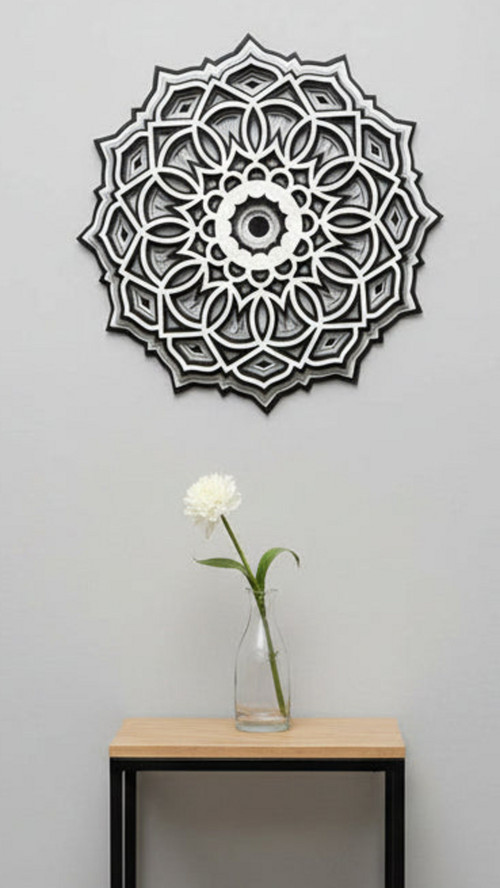 3D obraz - Mandala