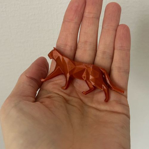 Kočka polygon copper