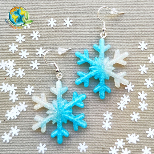 Naušnice "Snowflake dancers"