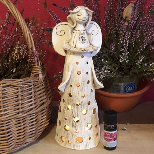 Keramická aromalampa - střední Anděl — foto 1