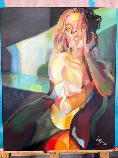 "Lady in longing" obraz