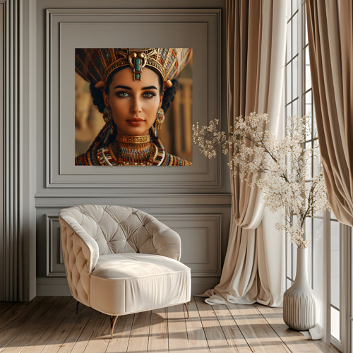Egyptská bohyně - obraz na plátně 30x30 cm