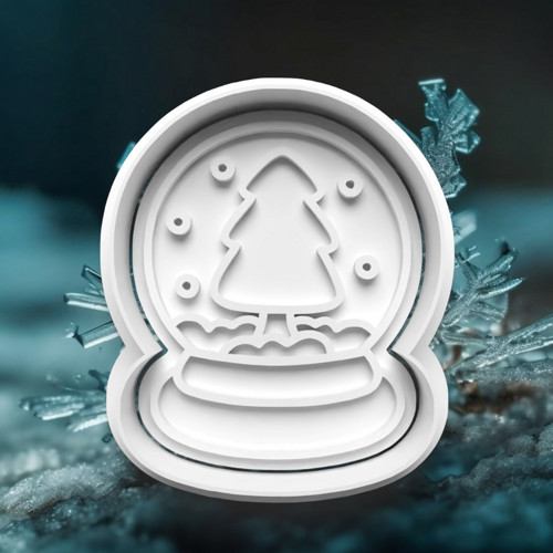 Vykrajovátko - sněhová koule - sněžítko těžítko
