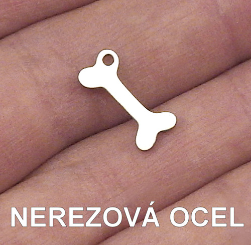 NEREZOVÁ OCEL - přívěsek psí kost