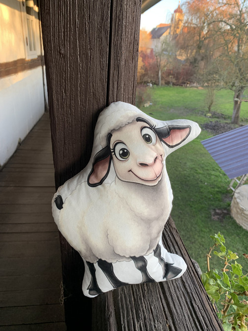 Ovečka - 3D polštář — foto 1