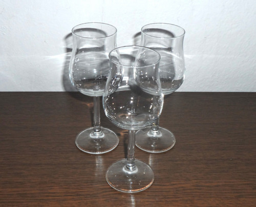 3x sklenice, SKLENIČKA na nožce, 5 cl