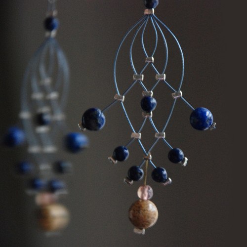 Zaplétanky lapis lazuli s jaspisem — foto 1