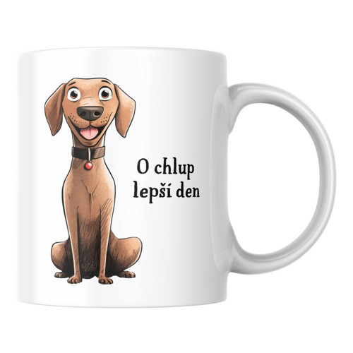 O chlup lepší den - ohař - Hrníček — foto 1