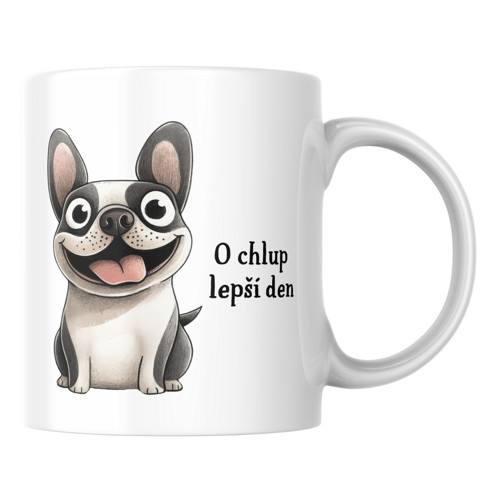 O chlup lepší den - buldoček 2 - Hrníček