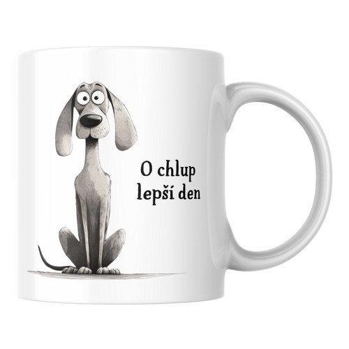 O chlup lepší den - doga - Hrníček
