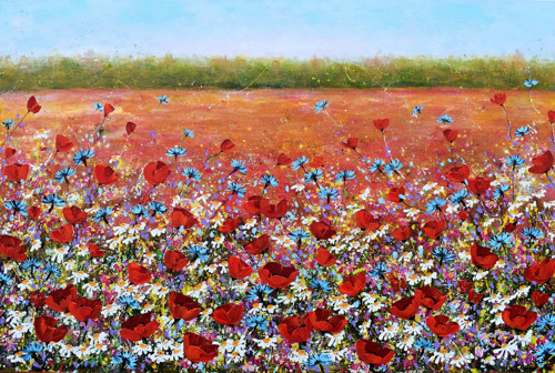 Když všechno kvete.....80x120cm