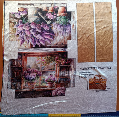 Panel na taštičku mikroplyš - skladem — foto 1