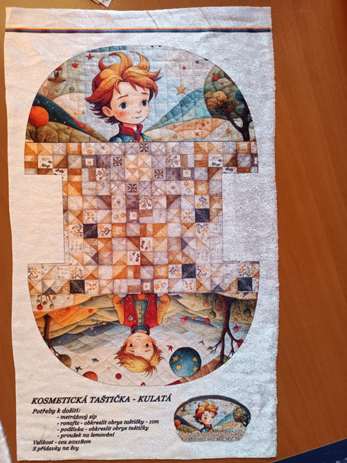 Panel na taštičku mikroplyš - skladem — foto 1