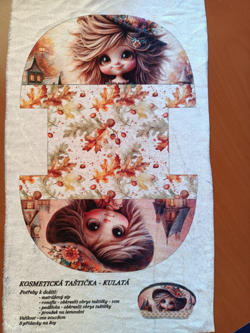 Panel na taštičku mikroplyš - skladem — foto 1