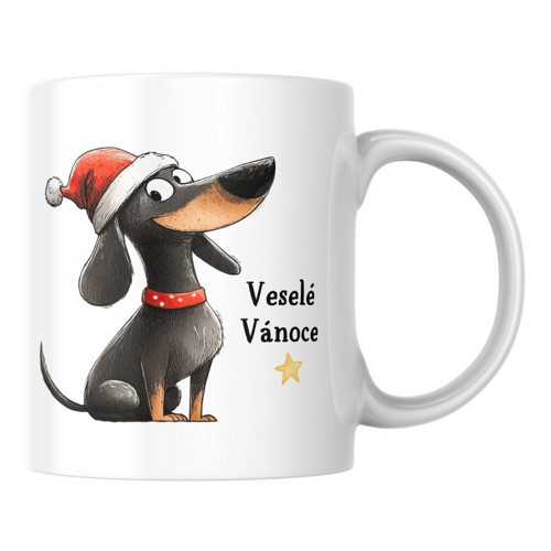 Veselé Vánoce s jezevčíkem 2 - Hrníček
