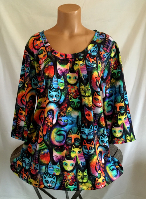 Tričko s kočičkami, 2XL
