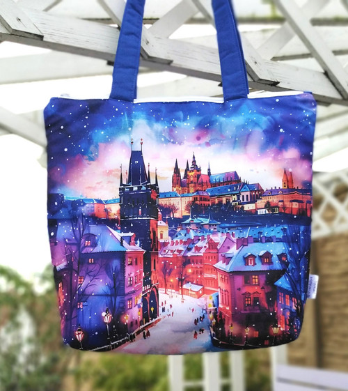 Taška přes rameno ZIMNÍ PRAHA 1