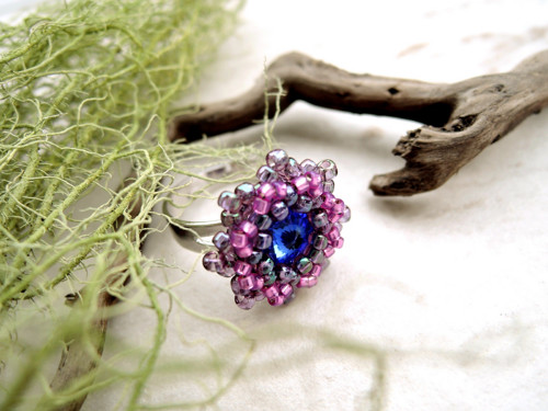 Swarovski prstýnek "Royal blue"- dětský! — foto 1