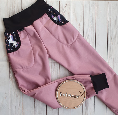 Softshellové kalhoty s BERÁNKEM -starorůžová — foto 1