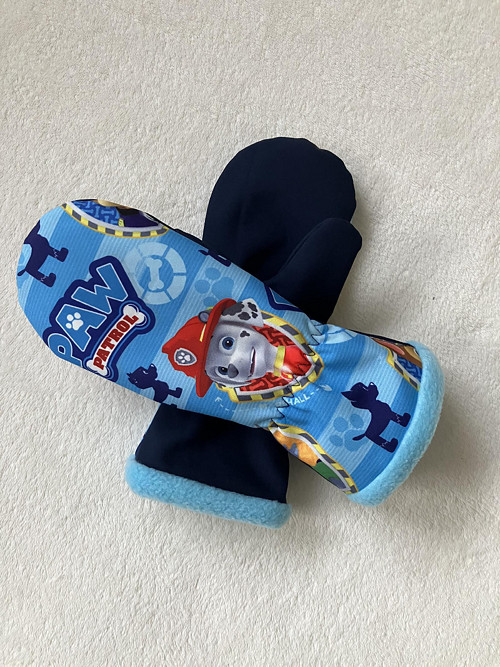 Softshellové palčáky - SKLADEM Vel. 4-6let
