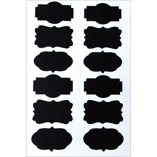 Samolepka černá - 1list