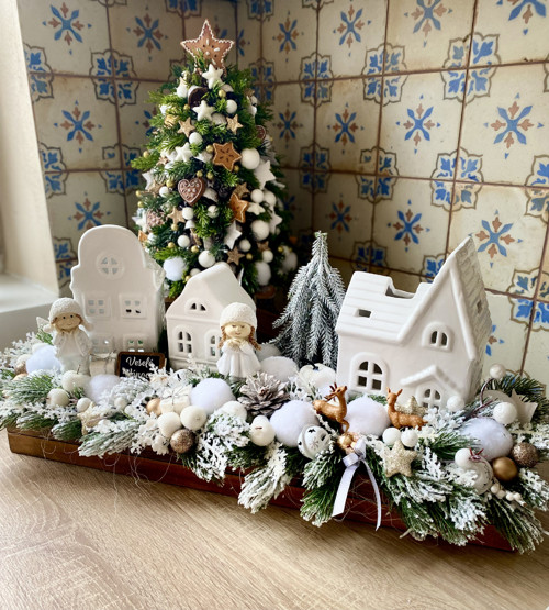 Velká dekorace Bílá zima — foto 1