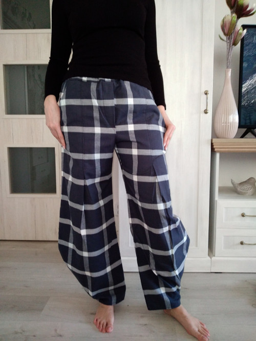Flanelové barrelky kostka vel.42/44