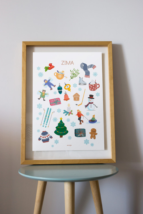 A4 plakát - Zima (PDF k tisku)