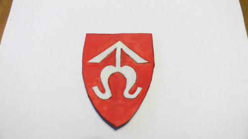 Kožený štítek Benešovici - barvený
