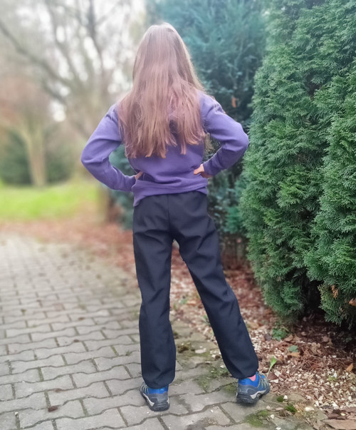 Softshellové kalhoty jednobarevné
